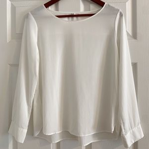 Uniqlo Boatneck Blouse Off White